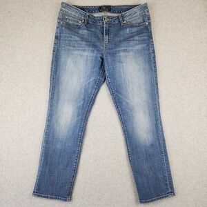 Lucky Brand Lolita Capri Jeans Women's Size 10/30 Medium Wash Denim W32 Actual